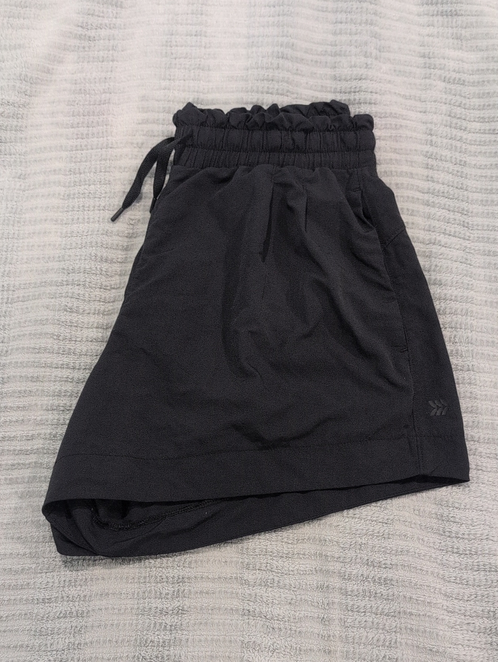 All In Motion Black Ruffled Waist Shorts